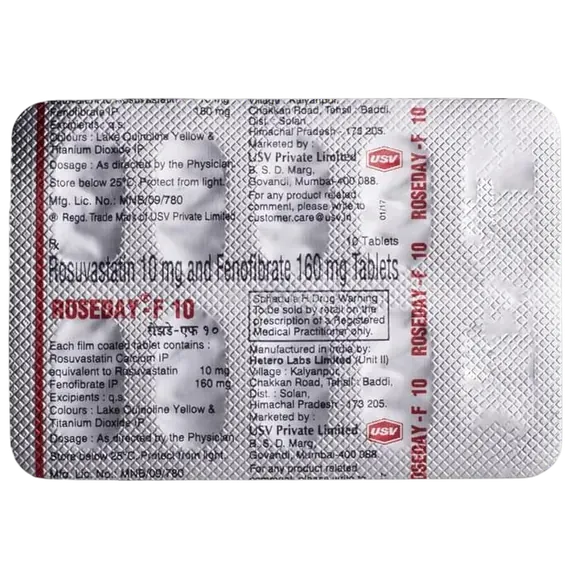 roseday f 10mg tablet 10's